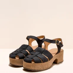 Women El Naturalista Sandals|Sandals With Heel|5891 ARBEQUINA