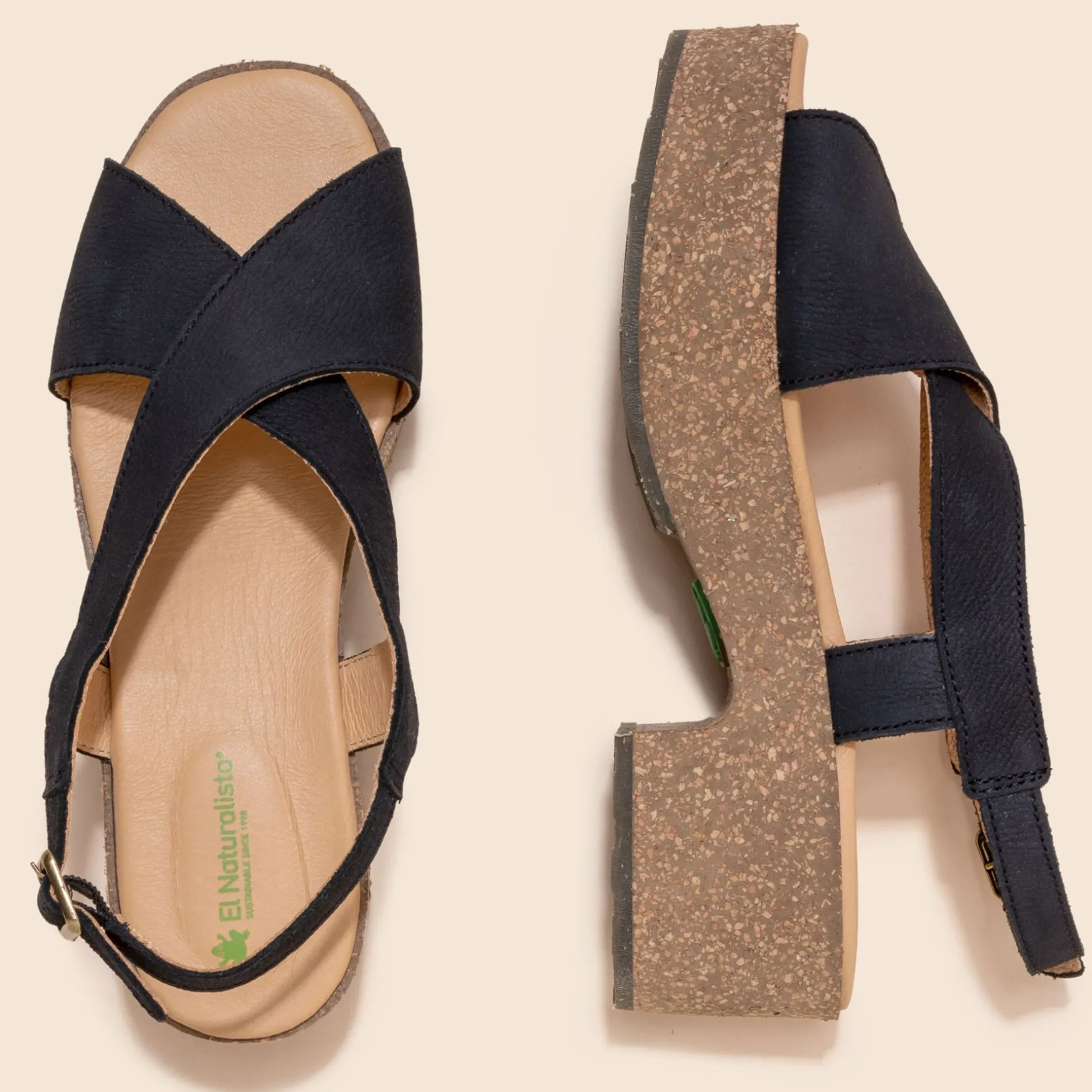 Women El Naturalista Sandals|Sandals With Heel|5893 ARBEQUINA