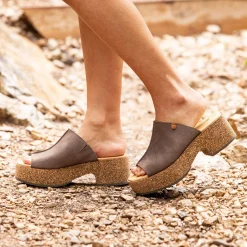 Women El Naturalista Sandals|Sandals With Heel|5892 ARBEQUINA