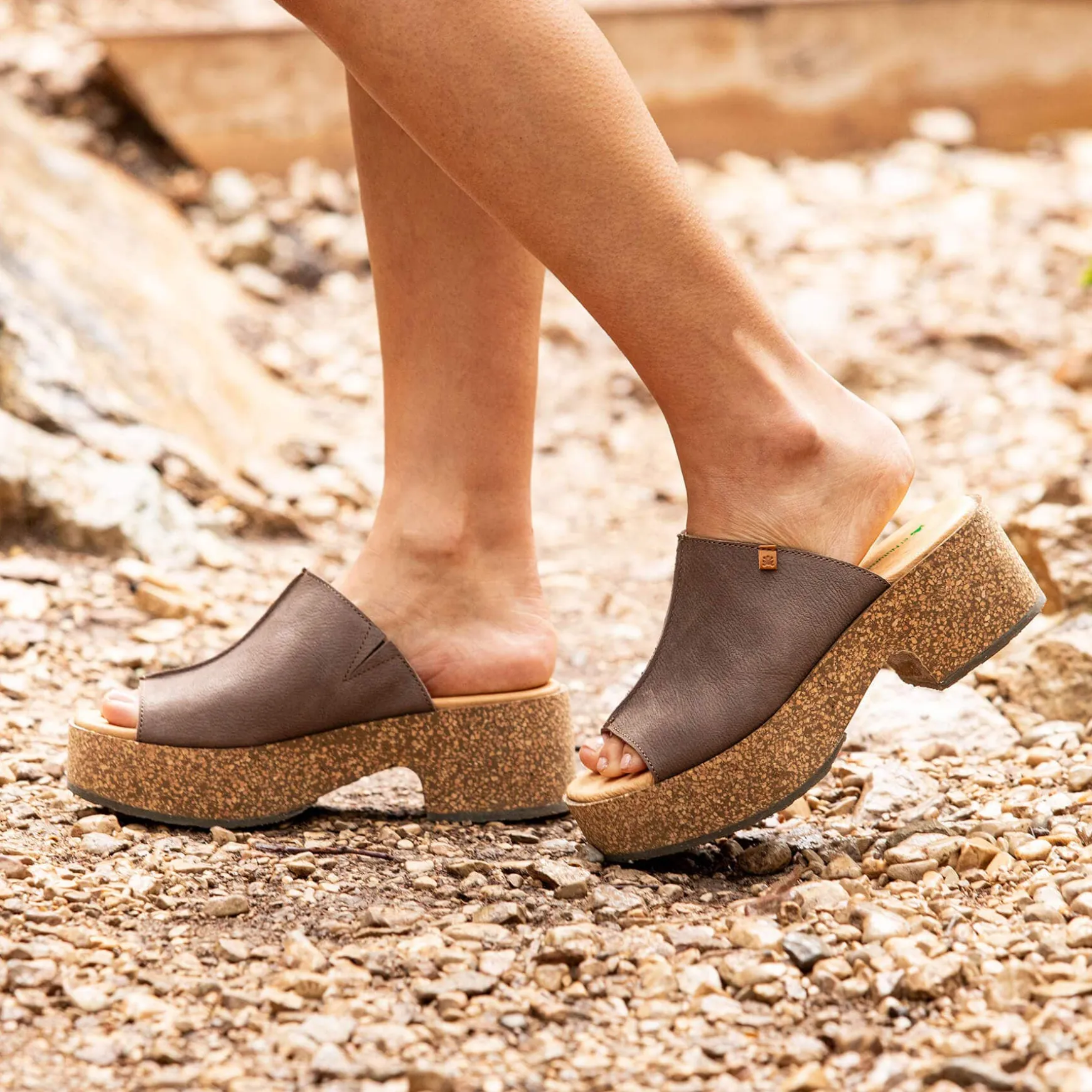 Women El Naturalista Sandals|Sandals With Heel|5892 ARBEQUINA
