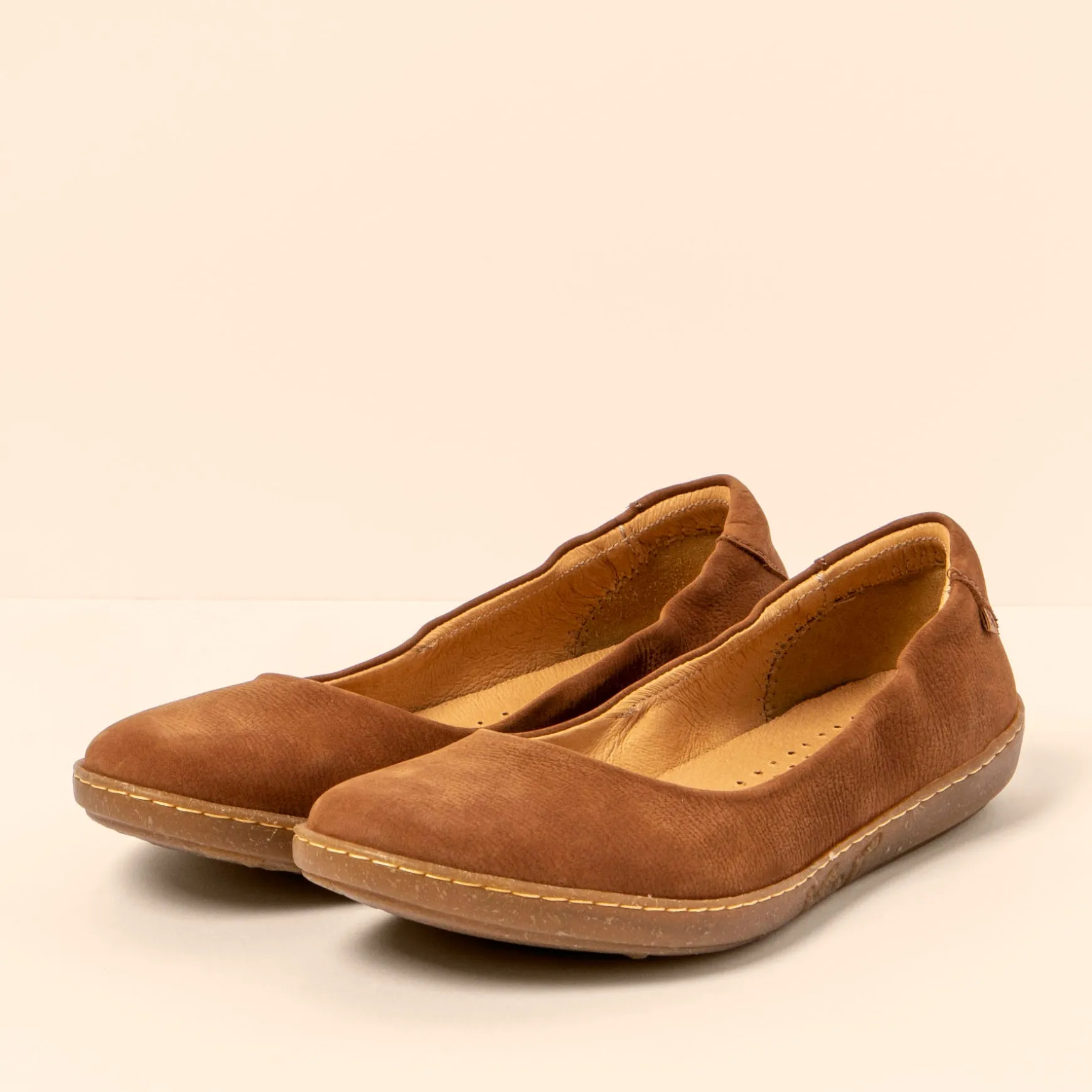 Women El Naturalista Ballerinas|5300 CORAL