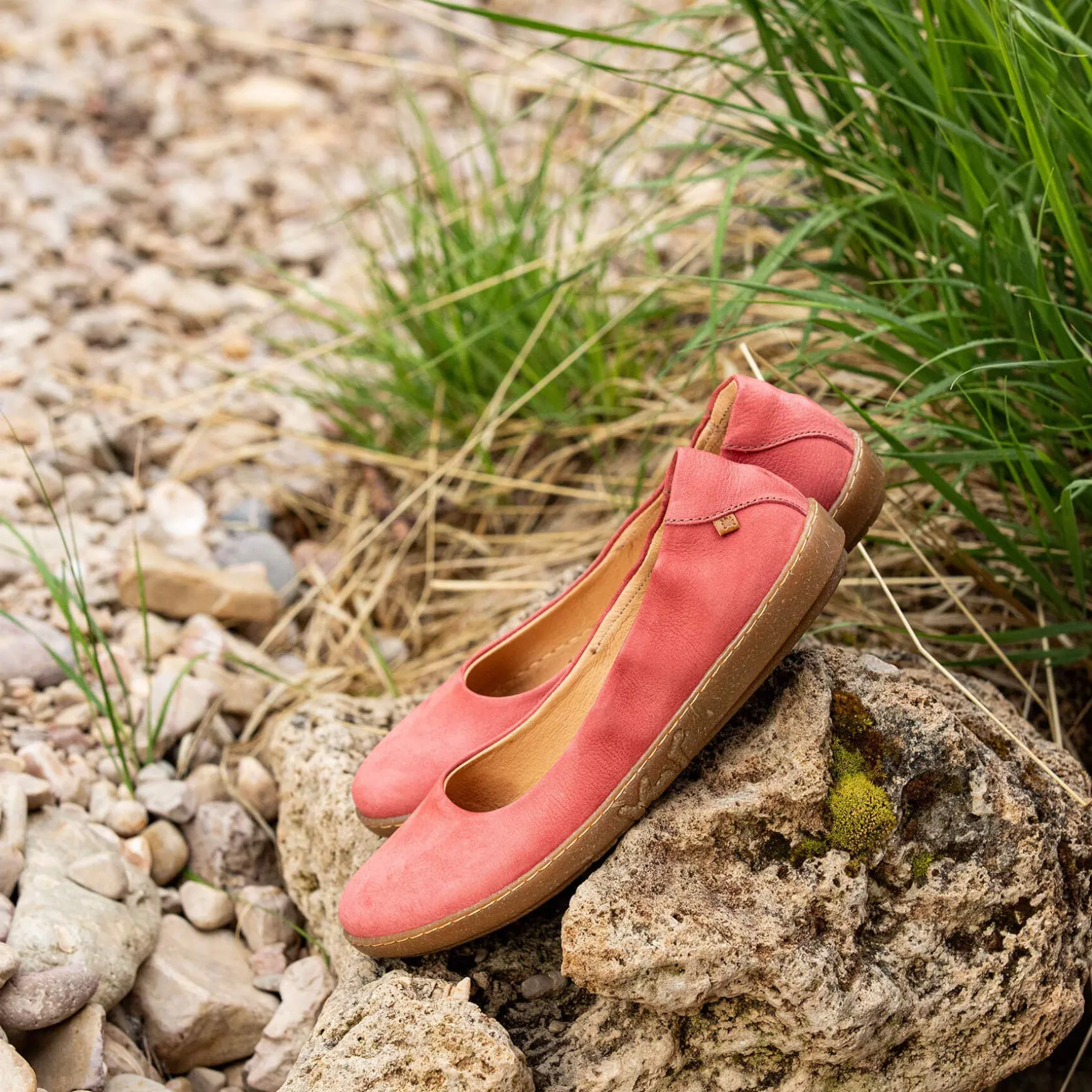 Women El Naturalista Ballerinas|5300 CORAL