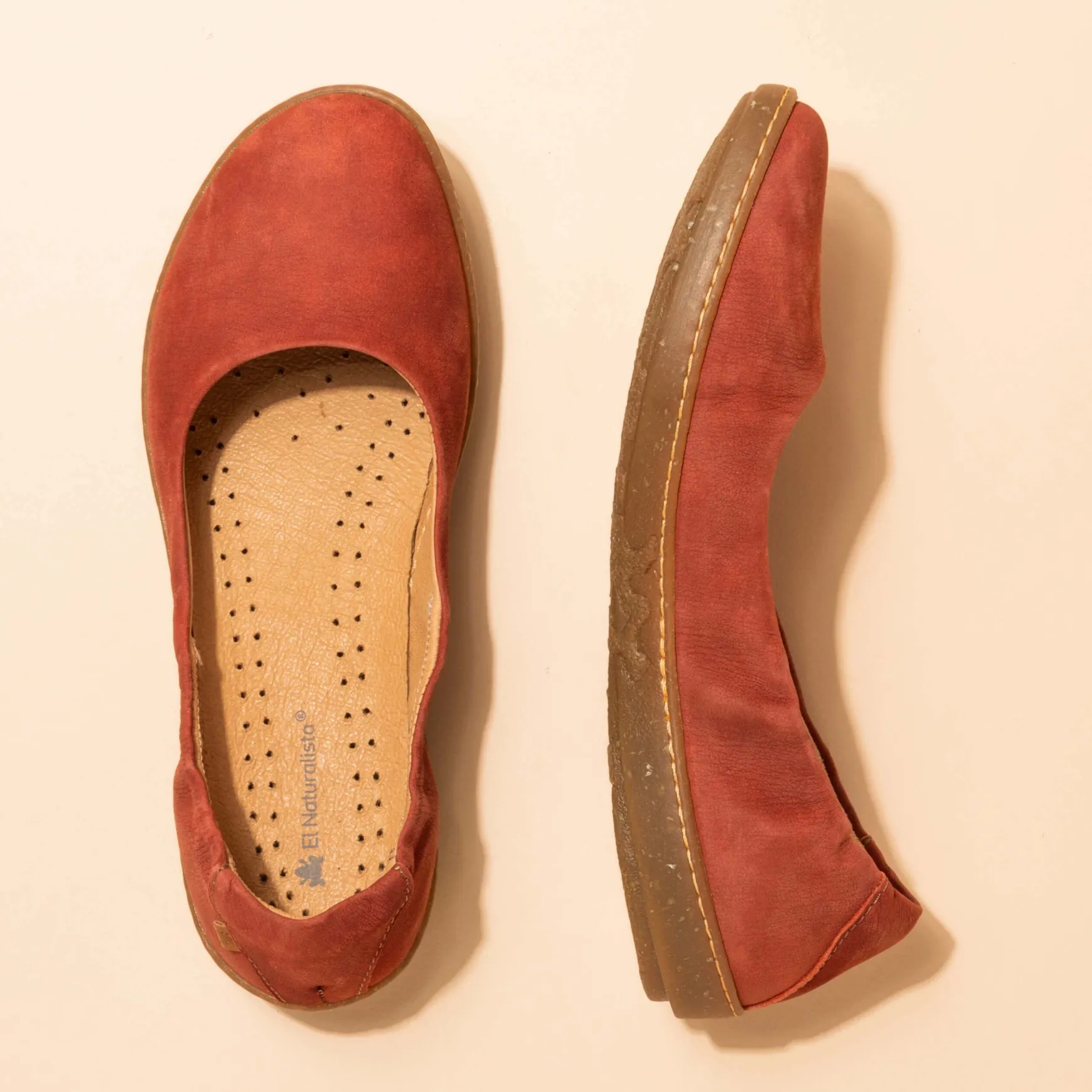 Women El Naturalista Ballerinas|5300 CORAL