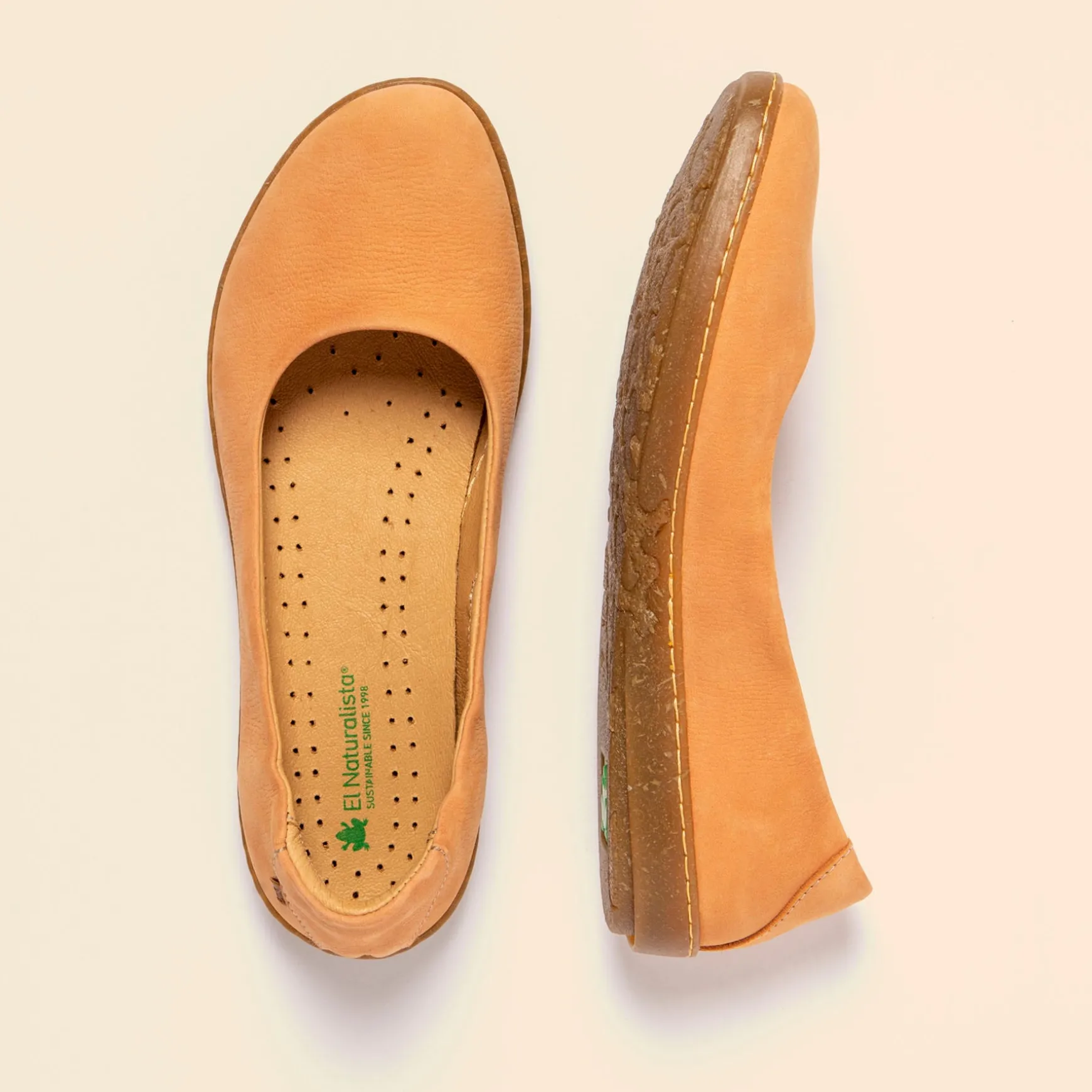 Women El Naturalista Ballerinas|5300 CORAL