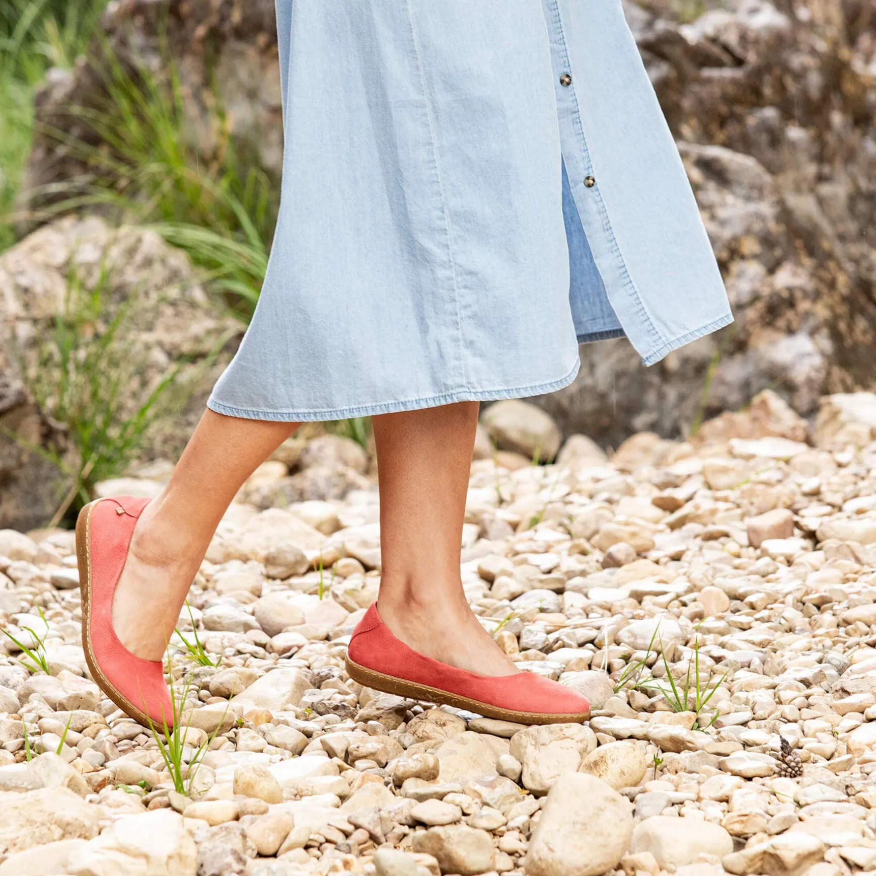 Women El Naturalista Ballerinas|5300 CORAL